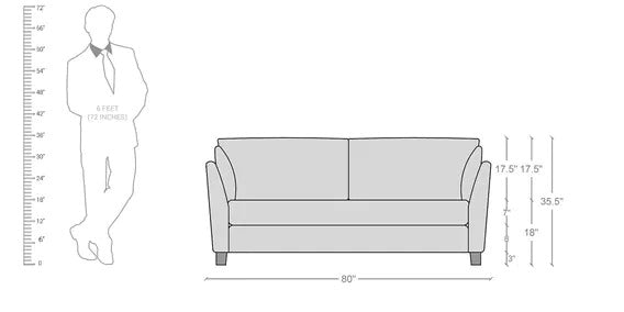 3 Seater Sofa Set:- Fabric Sofa Set