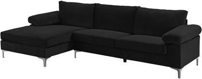 3 Seater Sofa : L-Shape Couch with Extra Wide