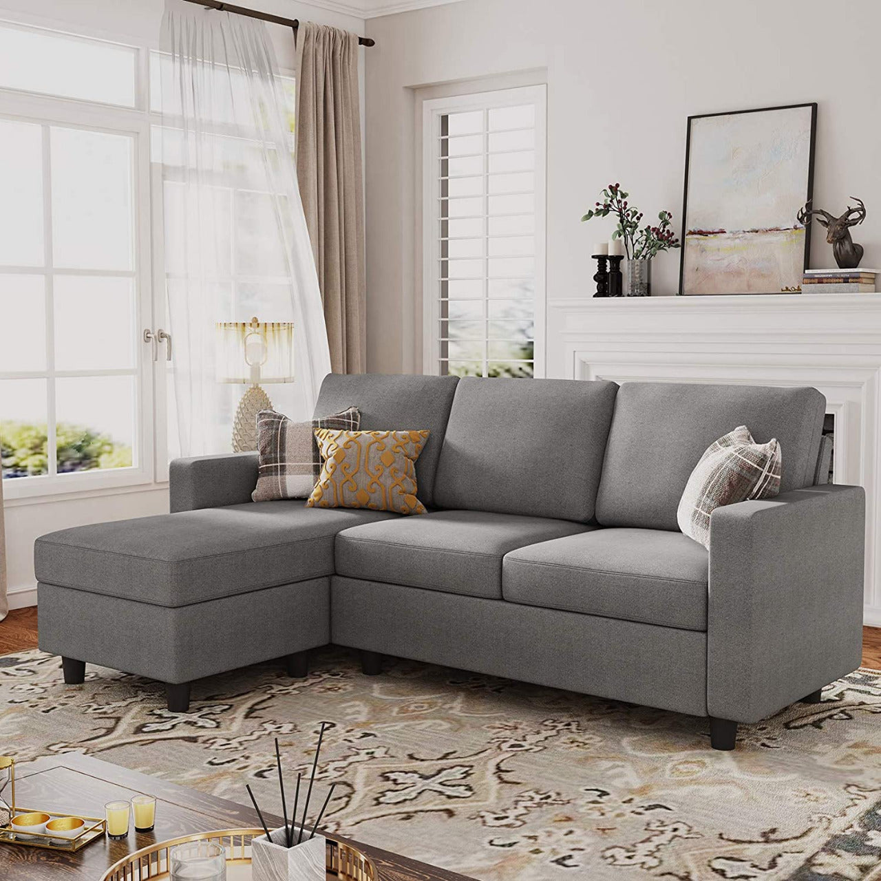L Shape Sofa Set Couch For