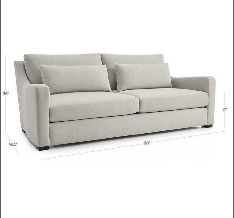 3 Seater Sofa:- Ultra II Slope Arm Sofa Set (Beige)