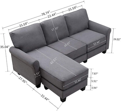 L Shape Sofa Set: Sofa Couch for Small Apartment L Shape Sofa Set