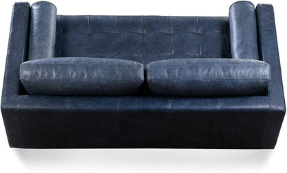 2 Seater Sofa : Tanned Leatherette 2 Seater Sofa Set