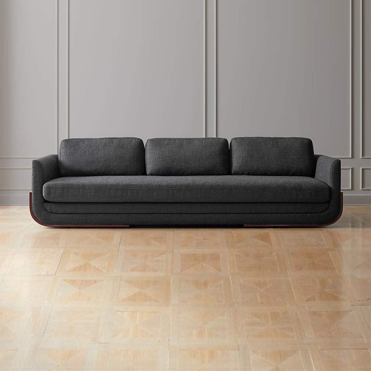 3 Seater sofa Set-Fabric Sofa Set (Charcoal Grey)