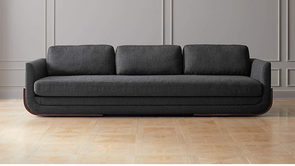 3 Seater sofa Set Fabric Sofa Set (Charcoal Grey)