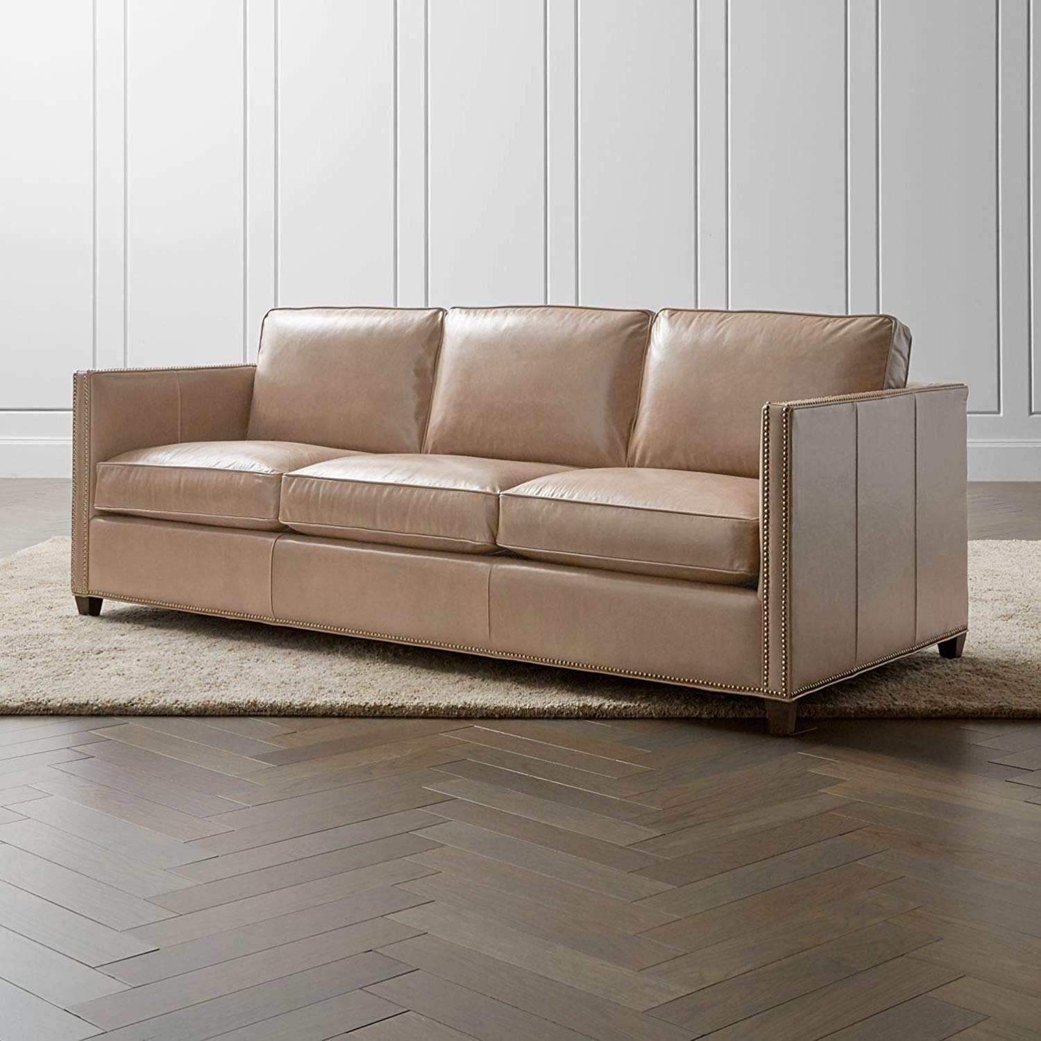3 Seater Sofa:- Ultra Leatherette Sofa Set (Beige)