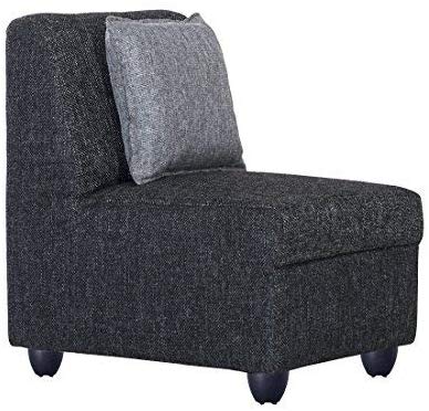 5 Seater Sofa Set: - Delta Fabric Sofa Set (Dark Grey)