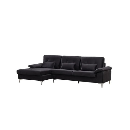 4 Seater Sofa: 108.27''Top Arm L-Shape Sofa Set