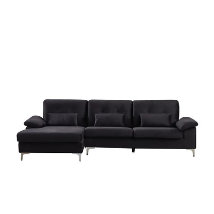 4 Seater Sofa: 108.27''Top Arm L-Shape Sofa Set