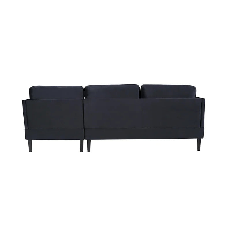 4 Seater Sofa Set: 100'' Velvet Square Arm Modular Sofa