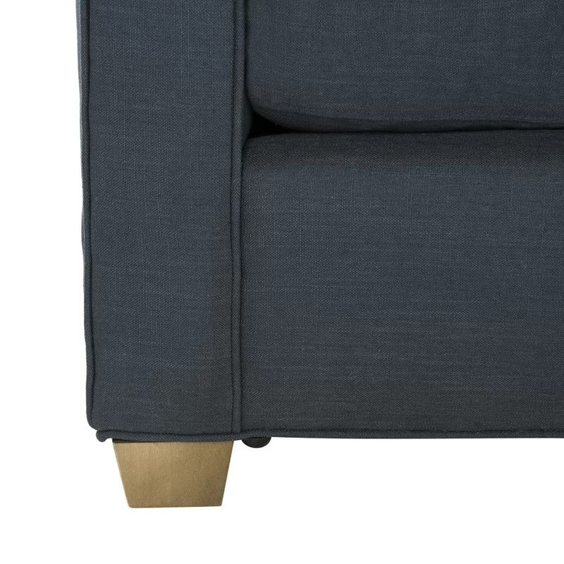 4 Seater Sofa Set: 104'' Recessed Arm Sofa 