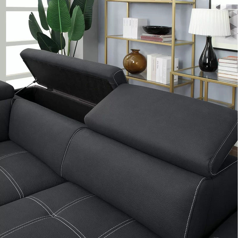 4 Seater Sofa Set: 104'' Square Arm Sofa Bed