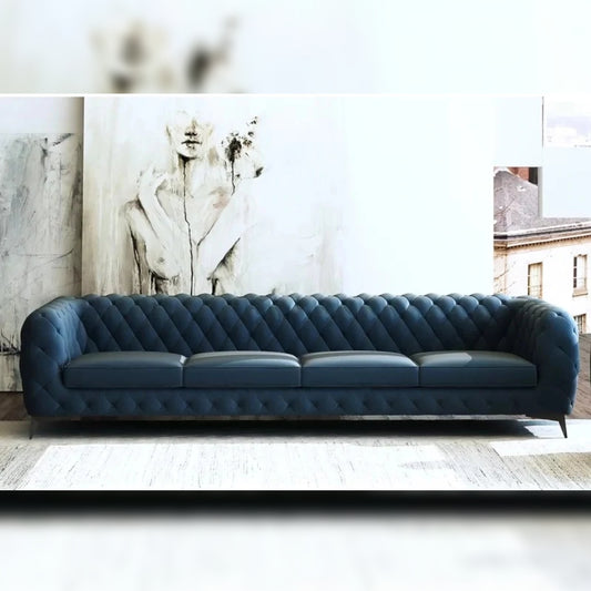4 Seater Sofa Set 121 Rolled Arm Chesterfield Sofa