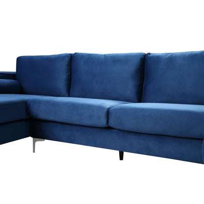 4 Seater Sofa Set: 124'' Velvet Flared Arm Slipcovered Sofa