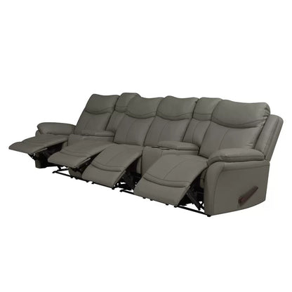 4 Seater Sofa Set: 132.5'' Wide Home Theater Recliner