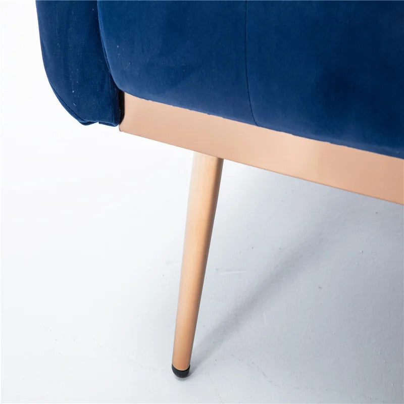 4 Seater Sofa Set: 33.07'' Velvet Square Arm Sofa Bed