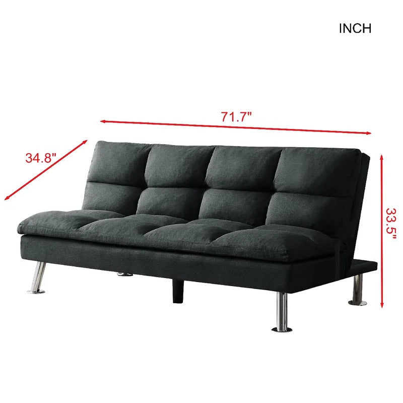 4 Seater Sofa Set : 71.7'' Armless Sofa Bed