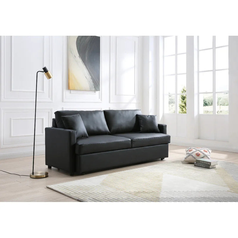 4 Seater Sofa Set: 78'' Square Arm Sofa Bed