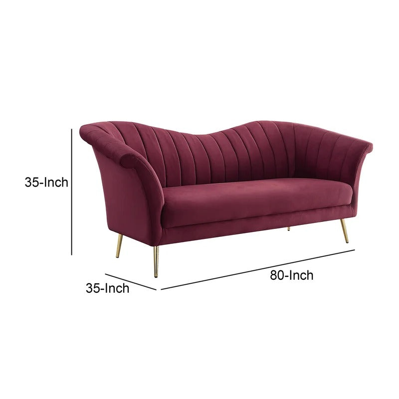 4 Seater Sofa Set 80 Velvet Tuxedo Arm Sofa