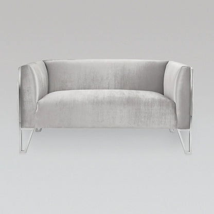 4 Seater Sofa Set : 81.5'' Velvet Tuxedo Arm Sofa