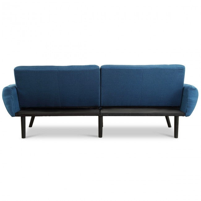 4 Seater Sofa Set : 81" Linen Square Arm Sleeper