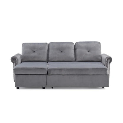 4 Seater Sofa Set: 83.46'' Flared Arm Sofa Bed