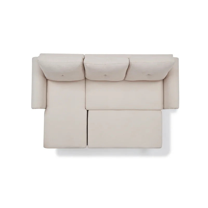 4 Seater Sofa Set: 83.46'' Flared Arm Sofa Bed