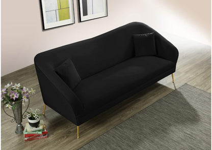 4 Seater Sofa Set: 87'' Velvet Round Arm Sofa