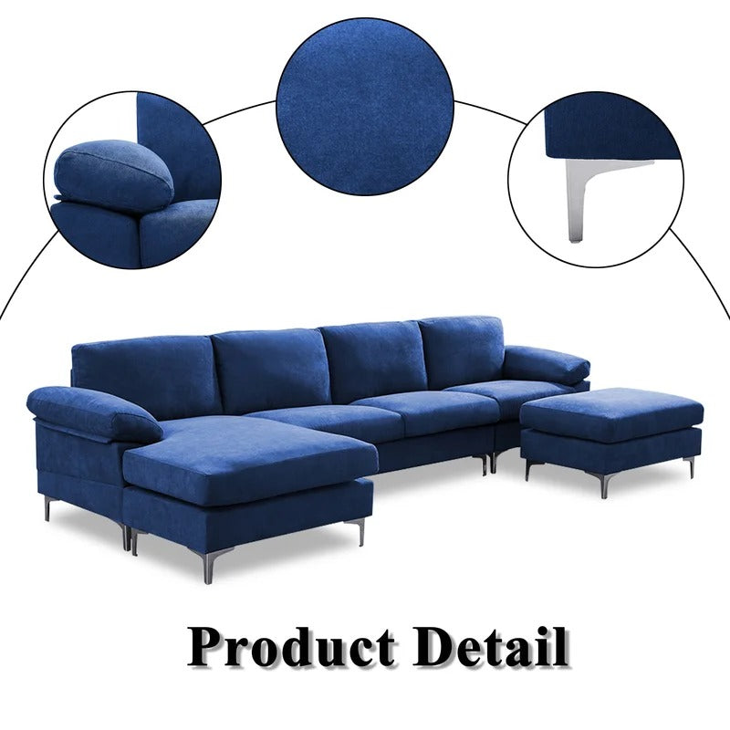 4 Seater Sofa Set : Pillow Top Arm Sofa