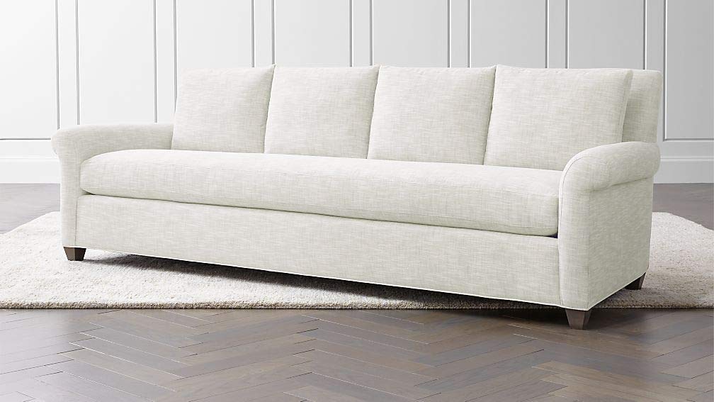 4 Seater Sofa Set Ultra Grande Fabric Sofa Set (White)