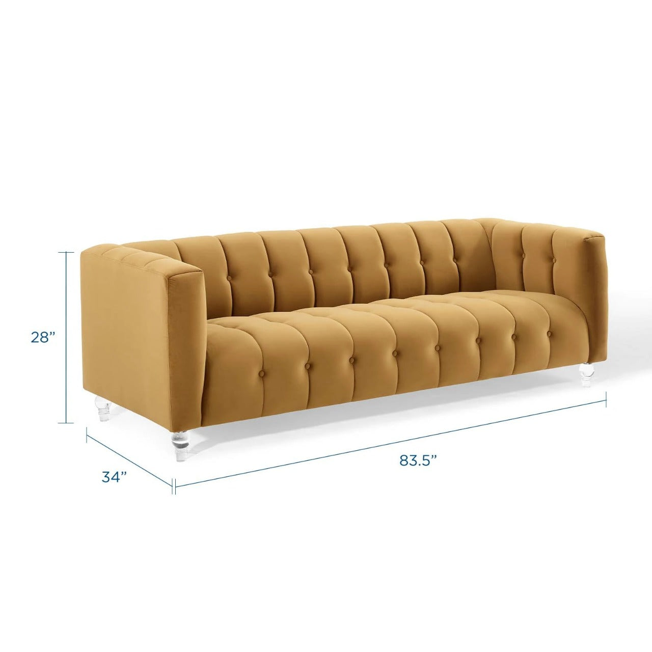 4 Seater Sofa Set : Velvet Arm Sofa