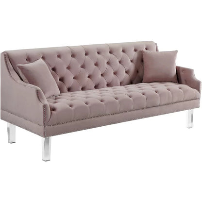 4 Seater Sofa Set ; Velvet Flared Arm Sofa