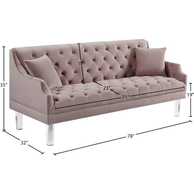 4 Seater Sofa Set ; Velvet Flared Arm Sofa