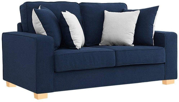 L Shape Sofa Set:- Fabric Sofa Set (Blue)