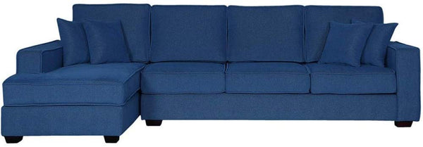 L Shape Sofa Set: -Jason Fabric Sofa Set (Blue)
