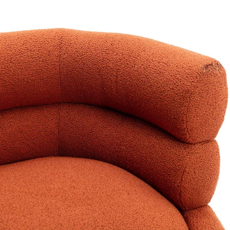Office Sofa: 52.76'' Wide Polyester Round Arm Loveseat Sofa