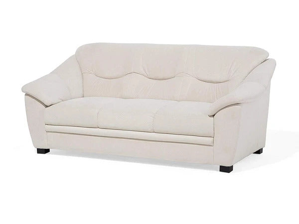 5 Seater Sofa Set:- Beige Fabric Sofa Set 