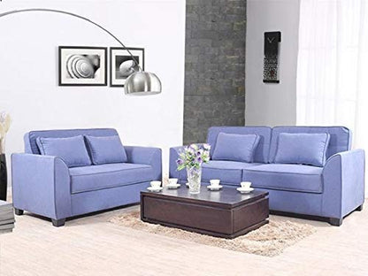 5 Seater Sofa Set:- Fabric Sofa Set (Blue)