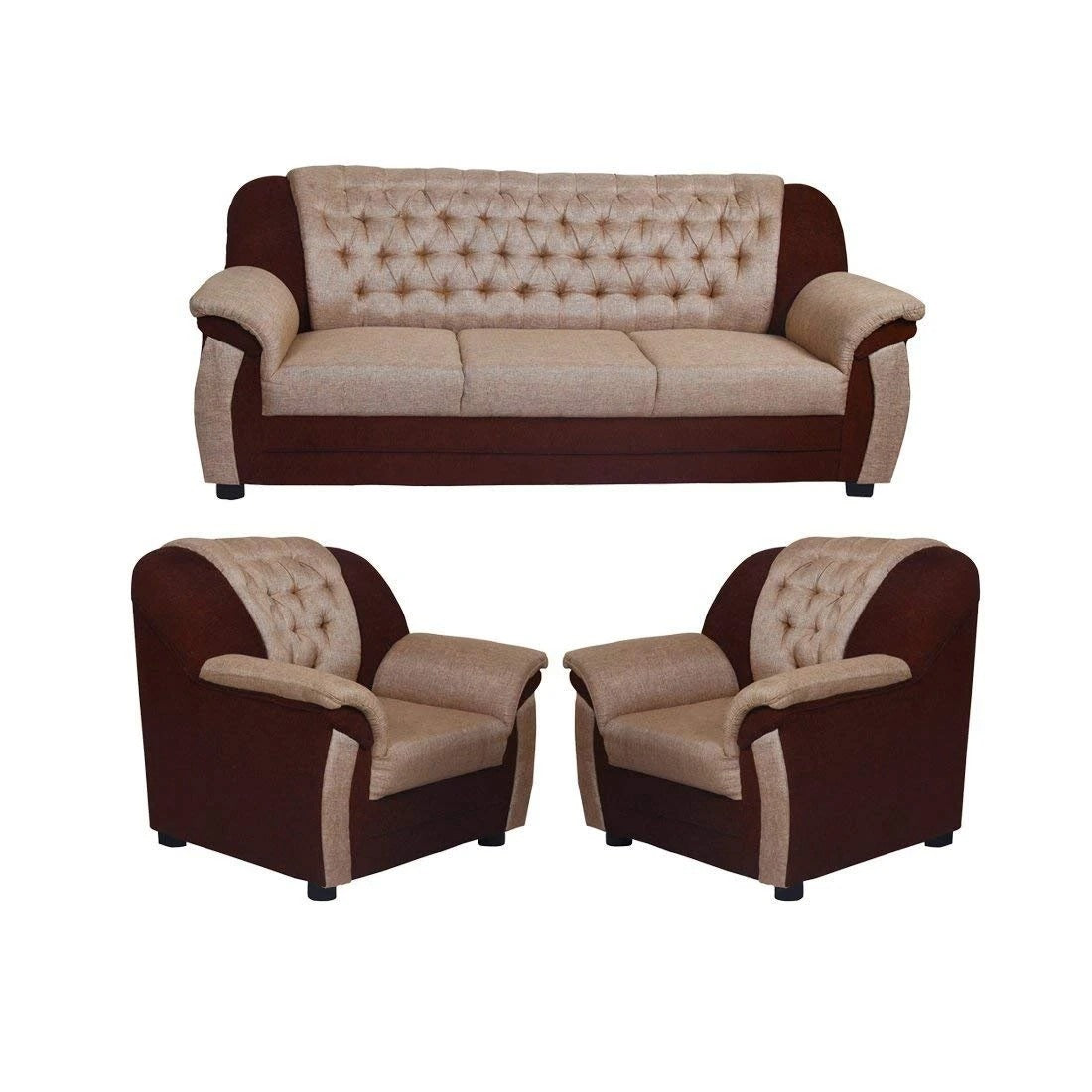 5 Seater Sofa Set Katie Hardwood Fabric Sofa Set