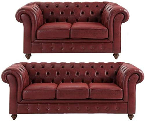 5 Seater Sofa Set:- (2+3) Leatherette Sofa Set