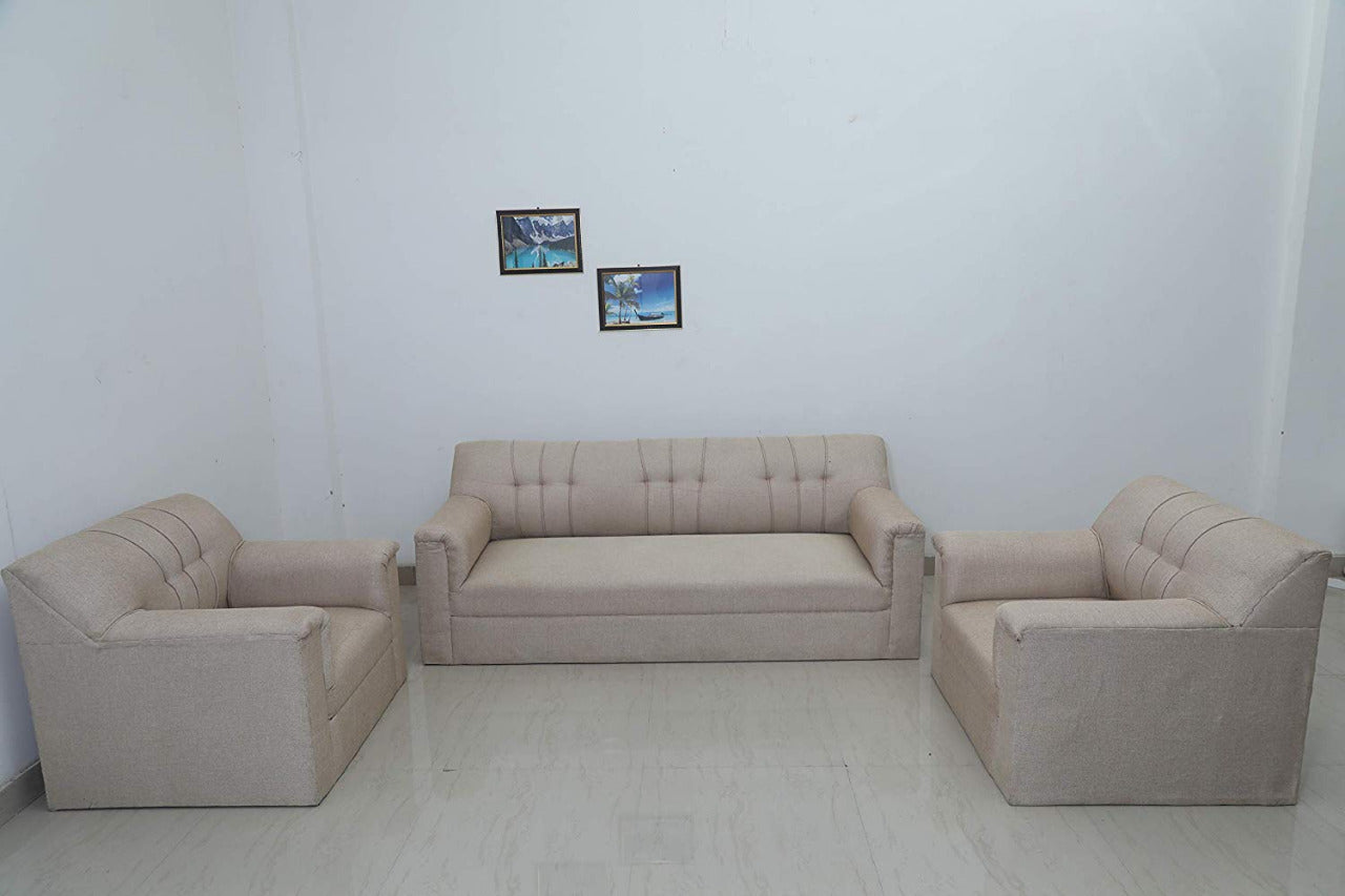 5 Seater Sofa Set:- (3+1+1) Fabric Sofa Set