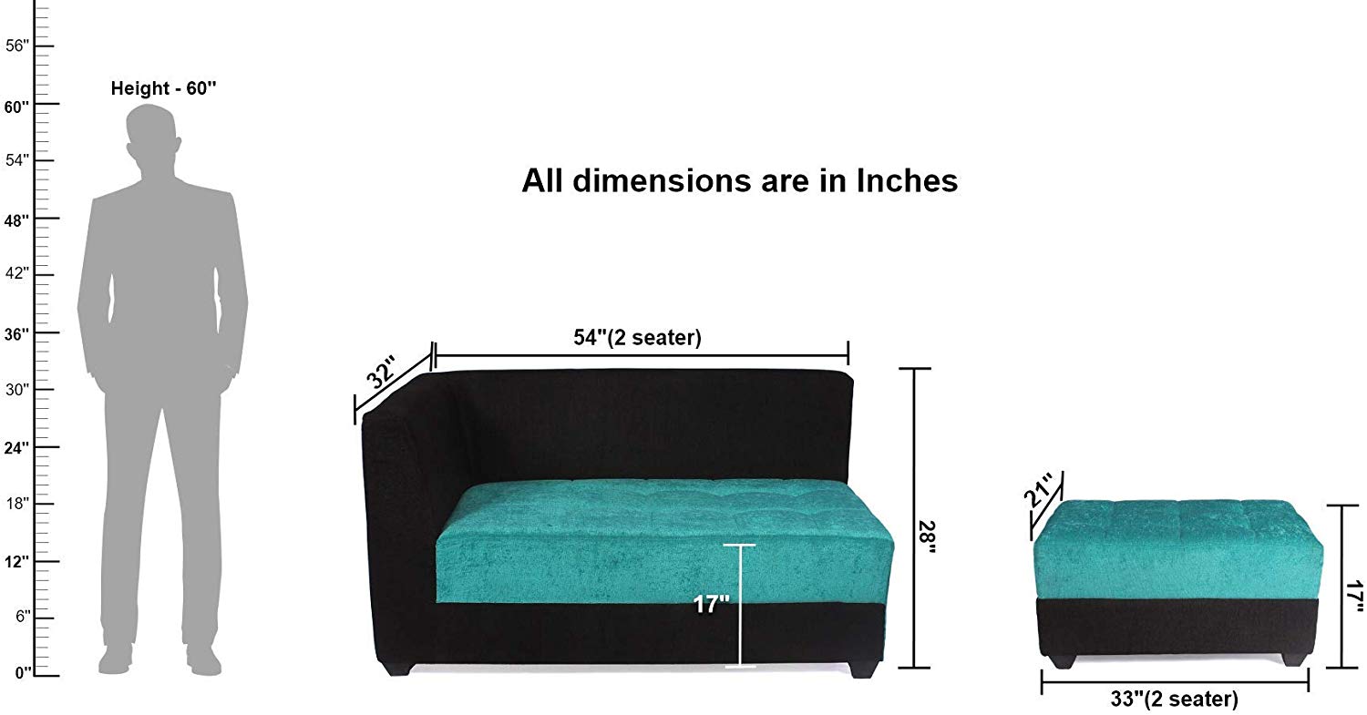 L Shape Sofa Set:- Fabric Sectional Sofa Set