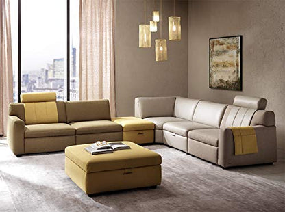 6 Seater Sofa Set:- Modular Sectional Leatherette Sofa Set (Multi- Color)