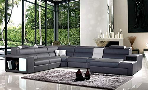Sectional Bonded Leather Sofa Set