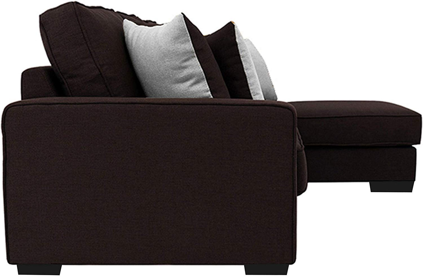 L Shape Sofa Set:-Vernon Fabric Sofa Set (Brown)