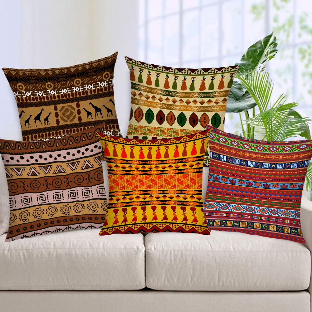 Cushion Cover: Jute 150TC Cushion Cover (24''x24''_Multicolour)