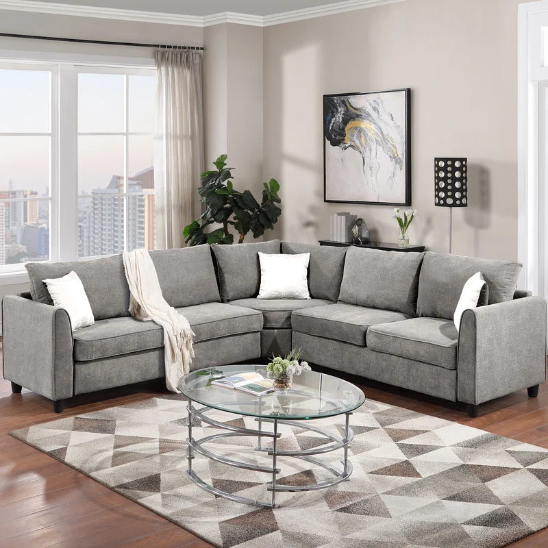 7 Seater Sofa Set: 100*100“ Sectional Sofa Couch L Shape Sofa – Gkw Retail