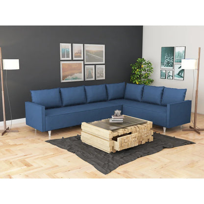 7 Seater Sofa Set: 103" Wide Corner Sectional Sofa