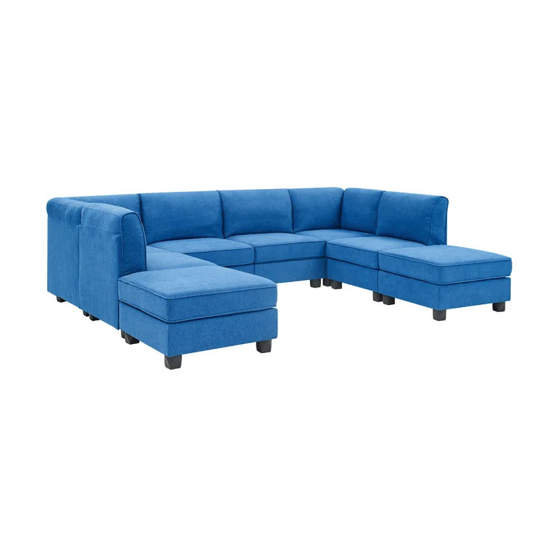 7 Seater Sofa Set : Modular Sectional U Shape Sofa