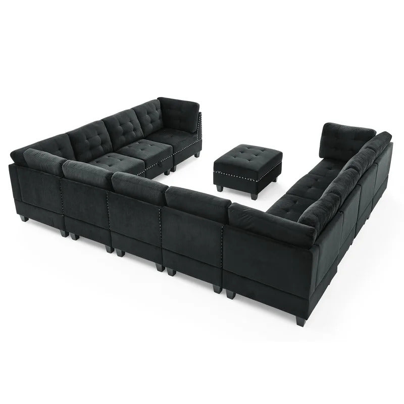 8 Seater Sofa Set: 12 Piece Living Room U Shape Sofa Set