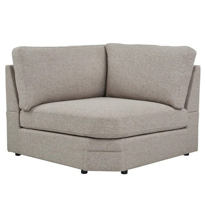 8 Seater Sofa Set: 167" Wide Modular Corner Sectional with Ottoman